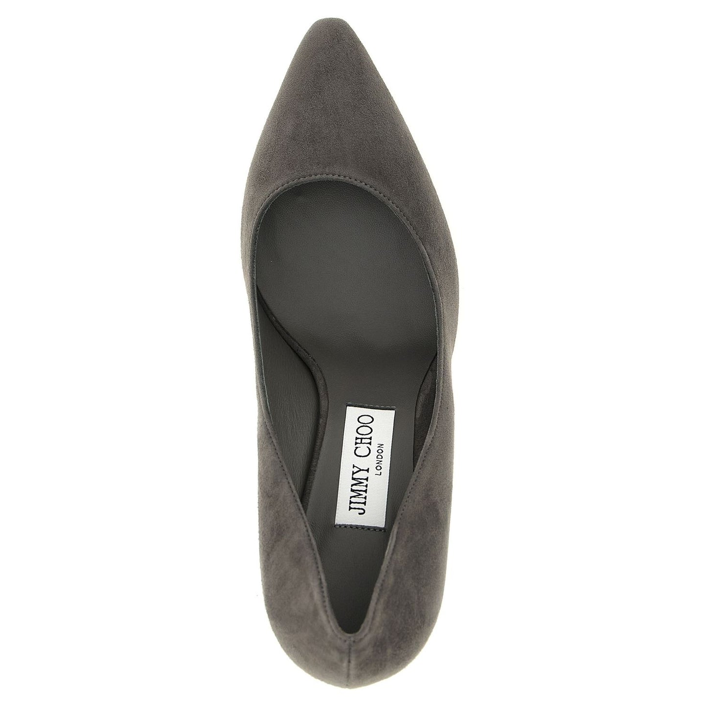 Jimmy Choo Gray Leather High Heel Pumps