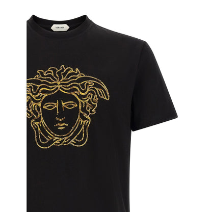 Versace Black Cotton T-Shirt