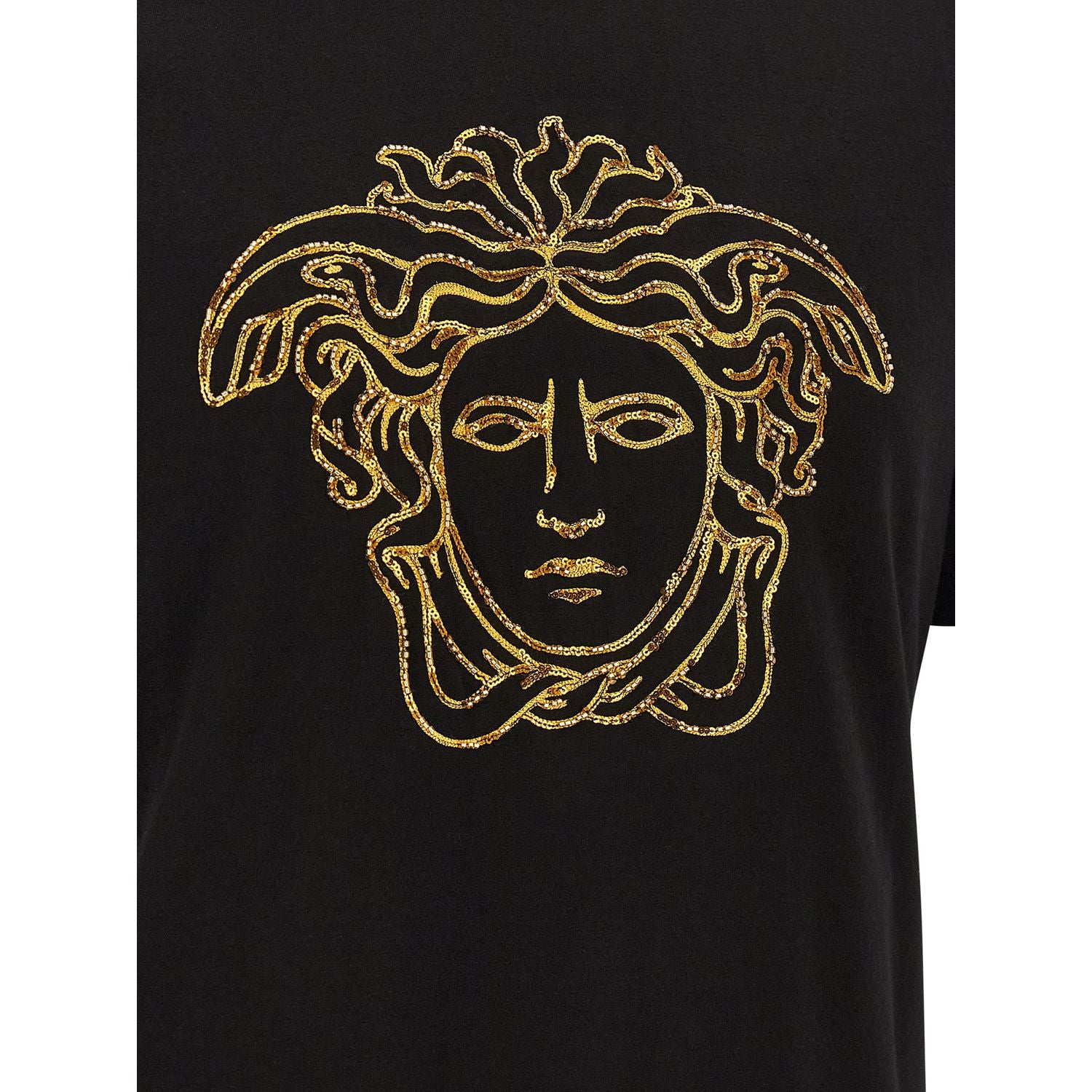 Versace Black Cotton T-Shirt