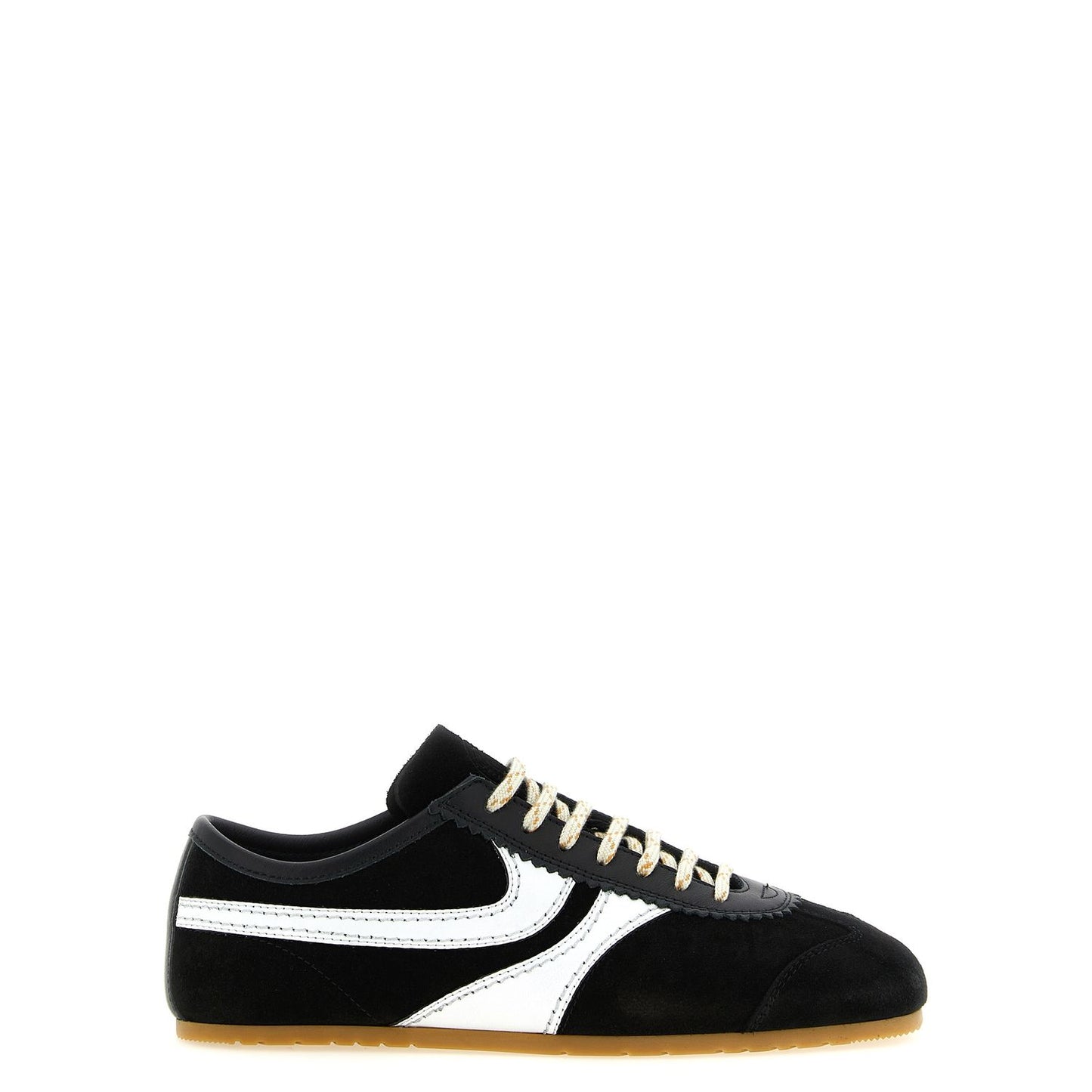 Dries Van Noten Bicolor Calfskin Athletic Sneakers