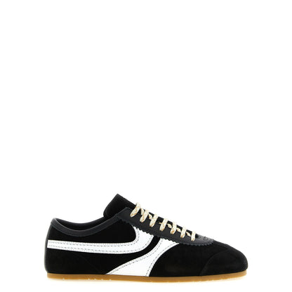 Dries Van Noten Bicolor Calfskin Athletic Sneakers