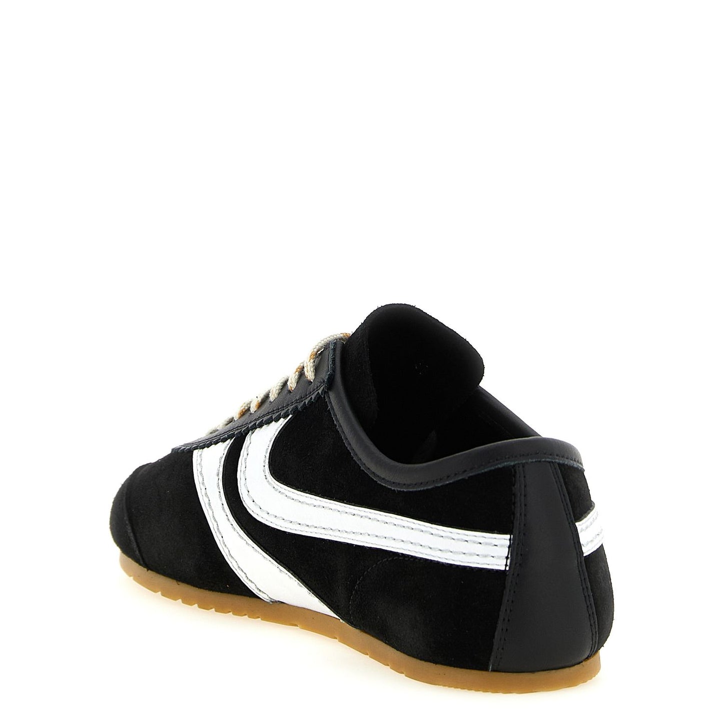 Dries Van Noten Bicolor Calfskin Athletic Sneakers