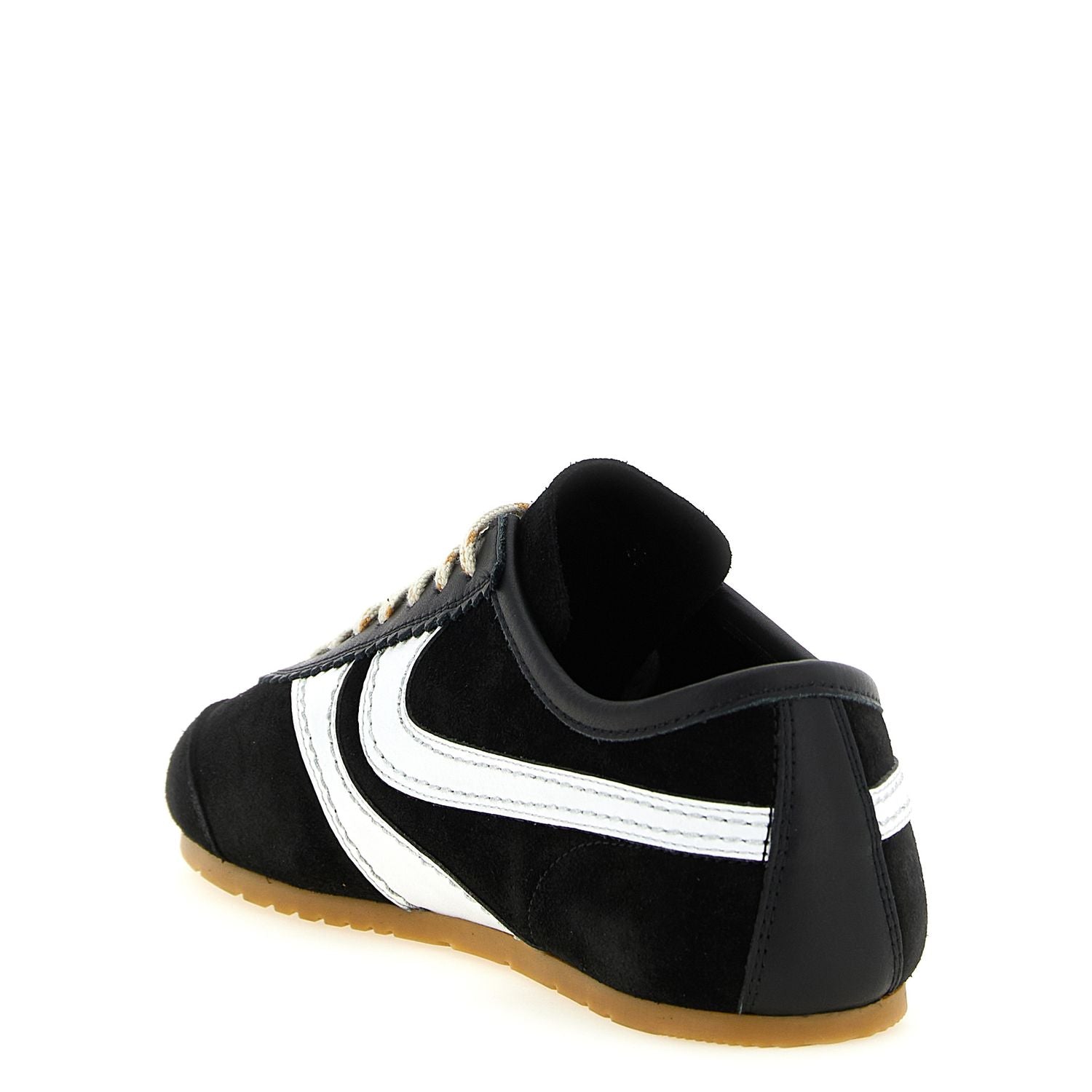 Dries Van Noten Bicolor Calfskin Athletic Sneakers