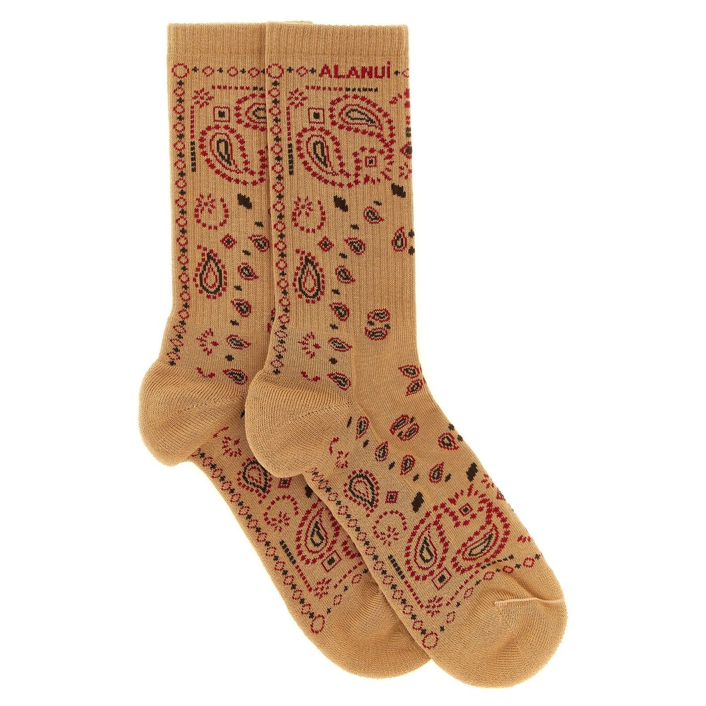 Alanui Beige Cotton Socks