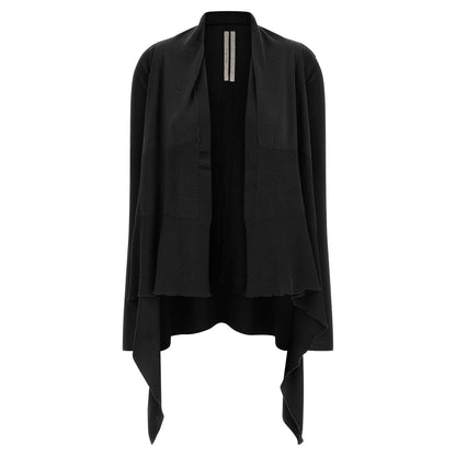 Rick Owens Black Cotton Cardigan