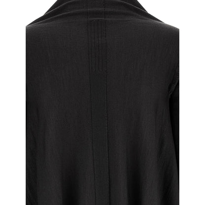 Rick Owens Black Cotton Cardigan