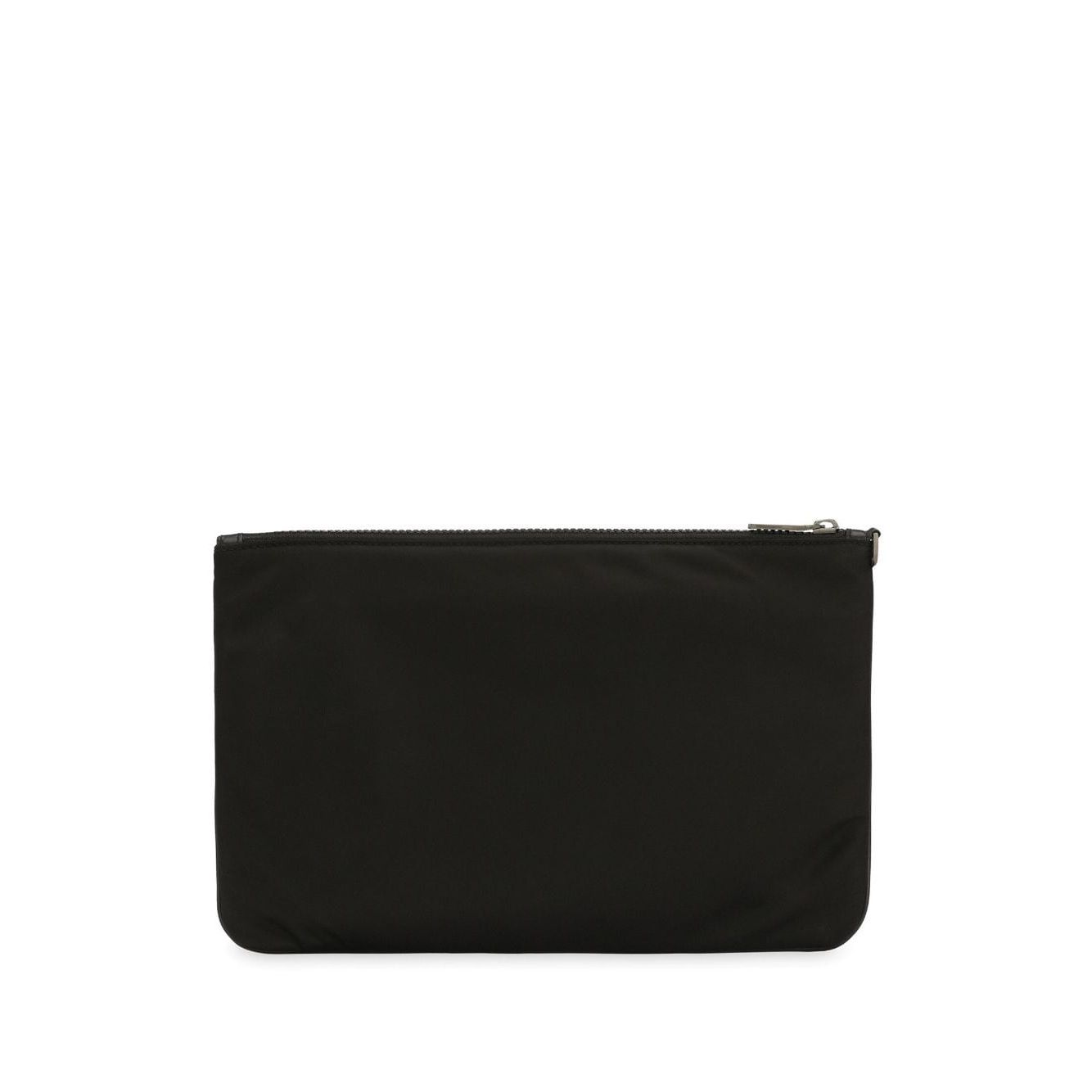 Dolce & Gabbana Nylon pouch with rubberized logo