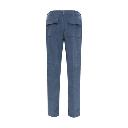Etro Blue Cotton Casual Pants