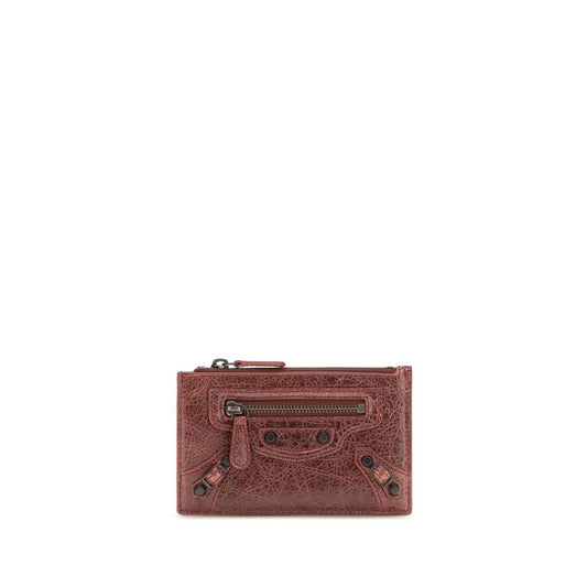 Balenciaga Bordeaux Lamb Ovis Aries Wallet