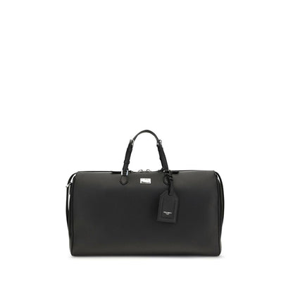 Dolce & Gabbana Black Calf Leather Bos Taurus Luggage And Travel
