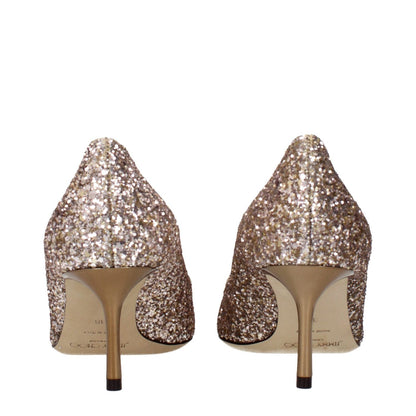 Jimmy Choo Pink Plastic Mid Heel Pumps
