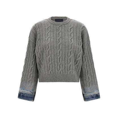 Haikure Gray Cotton Cardigan