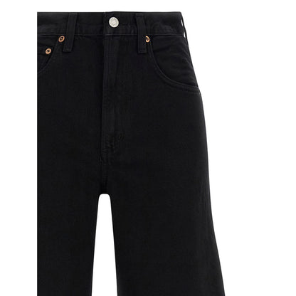 Agolde Black Cotton Jeans Denim