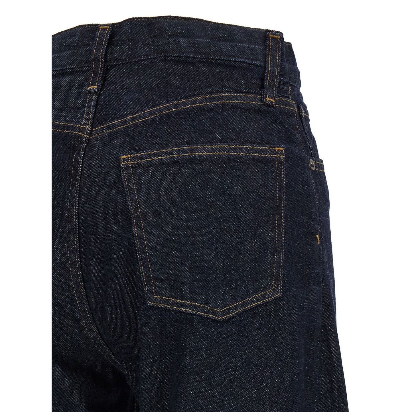 Agolde Blue Cotton High-Waisted Jean
