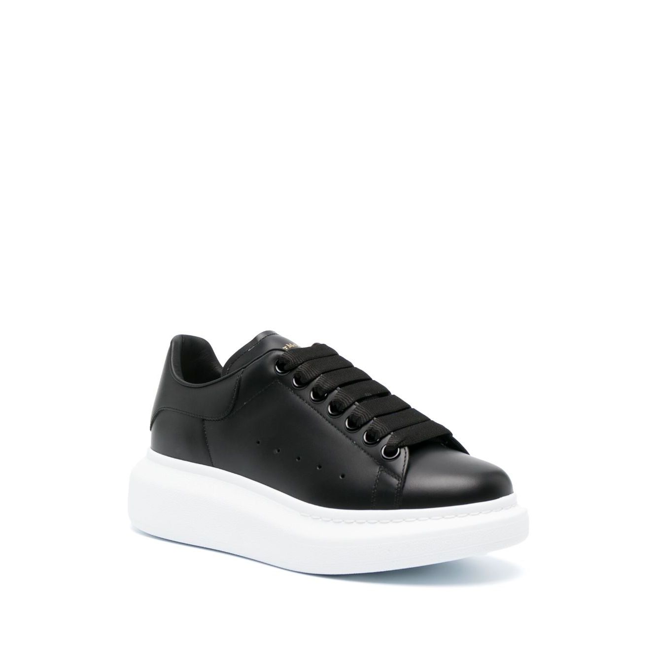 Alexander McQueen Black Leather Sneakers