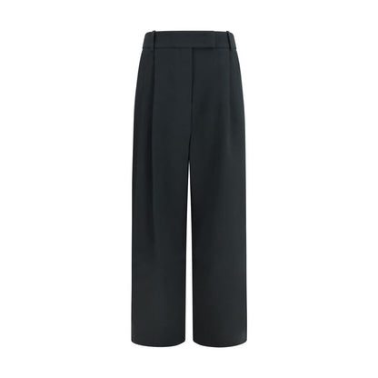 Giorgio Armani Black Silk Casual Pants