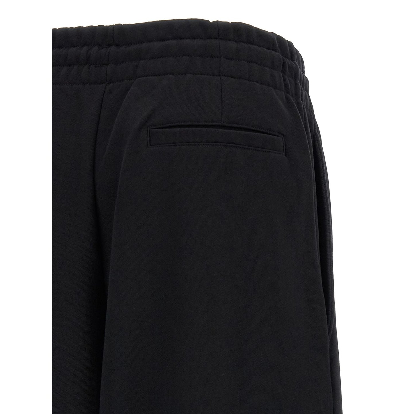Dries Van Noten Black Cotton Athletic Pants