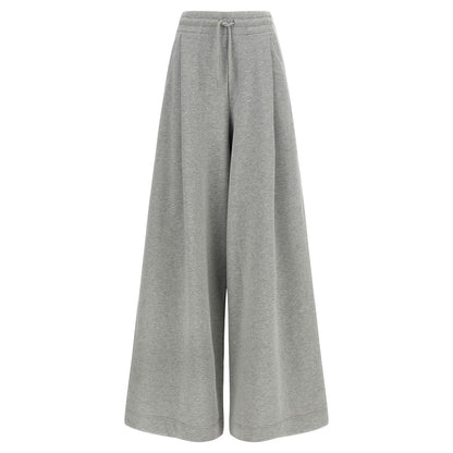 Dries Van Noten Gray Cotton Casual Pants