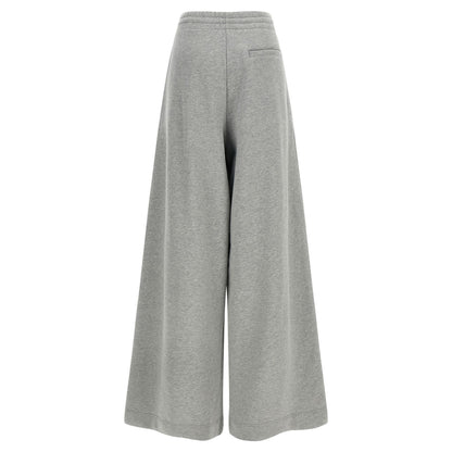 Dries Van Noten Gray Cotton Casual Pants