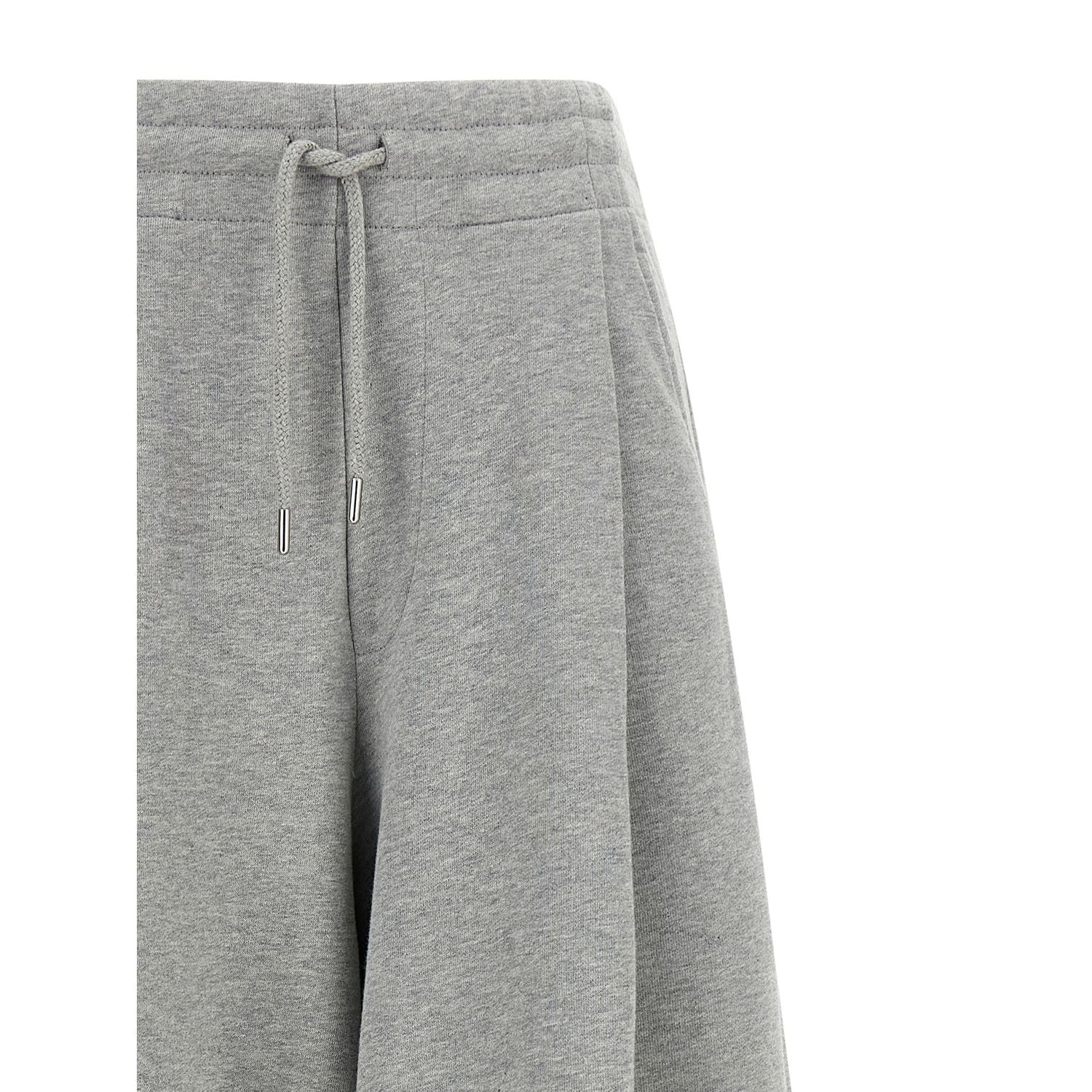 Dries Van Noten Gray Cotton Casual Pants