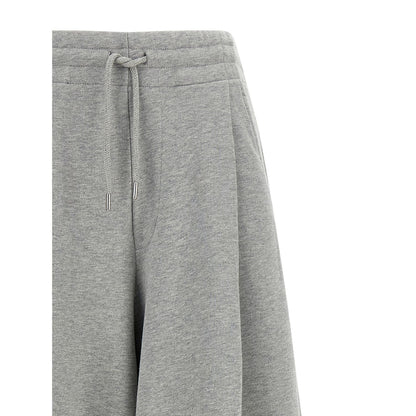 Dries Van Noten Gray Cotton Casual Pants
