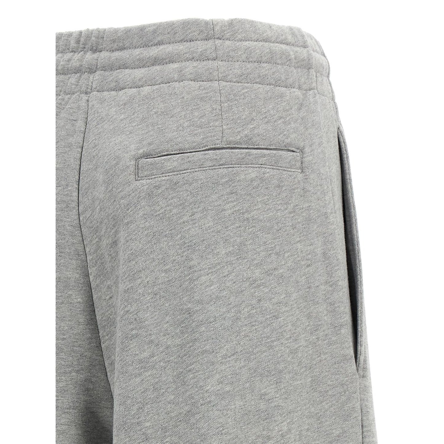 Dries Van Noten Gray Cotton Casual Pants