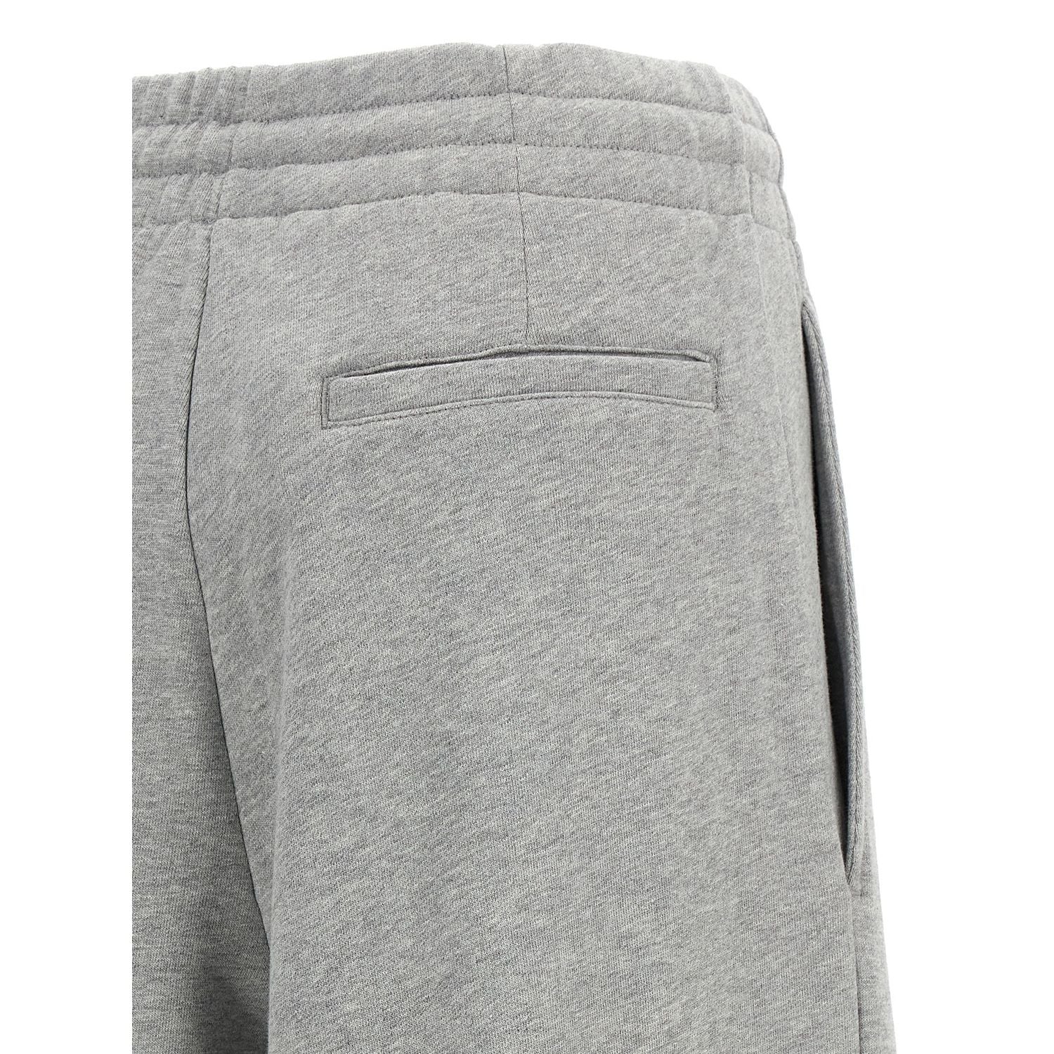 Dries Van Noten Gray Cotton Casual Pants