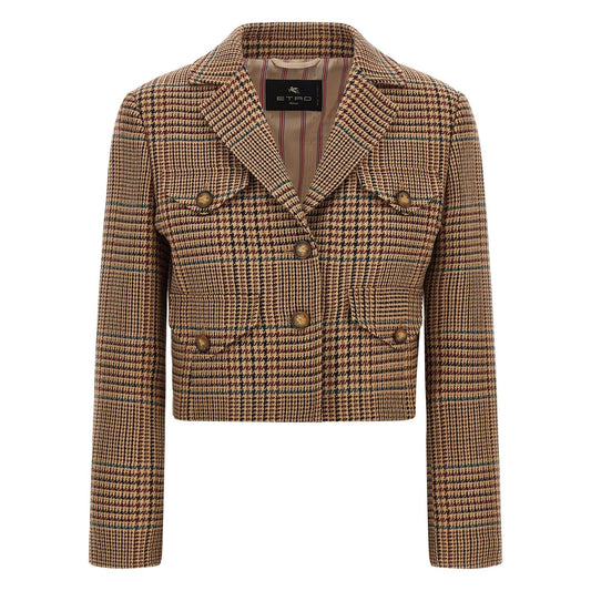 Etro Brown Wool Blazer