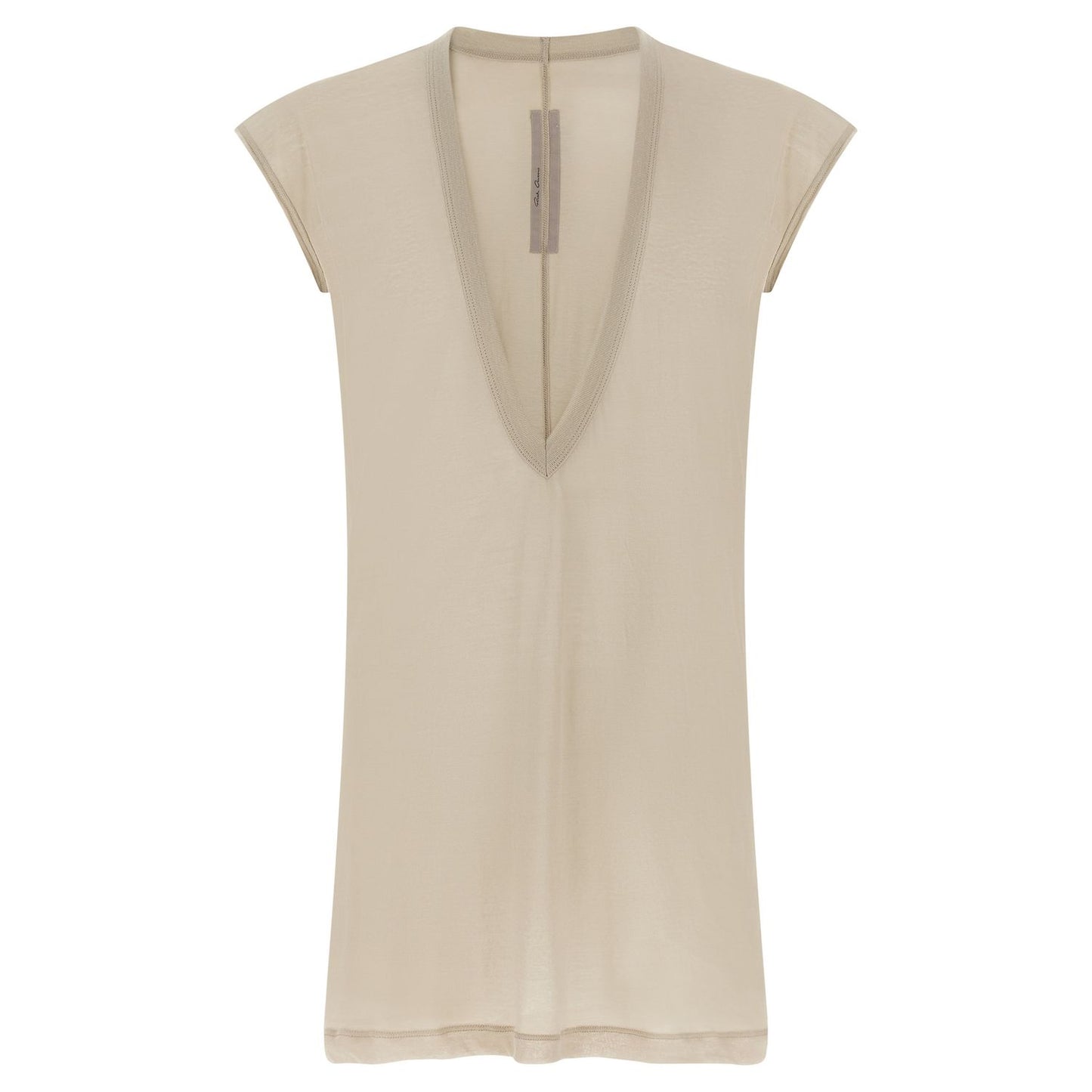 Rick Owens Beige Cotton T-Shirt