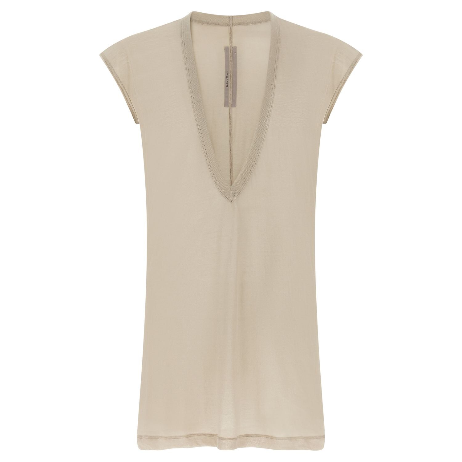 Rick Owens Beige Cotton T-Shirt