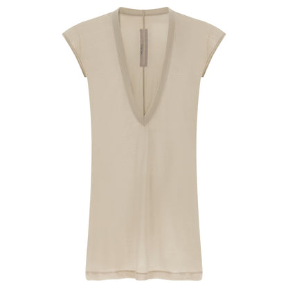 Rick Owens Beige Cotton T-Shirt