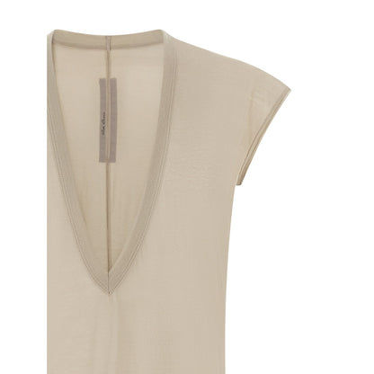 Rick Owens Beige Cotton T-Shirt