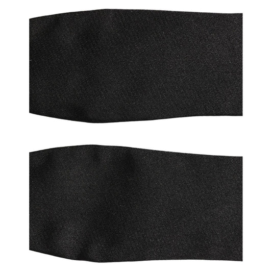 Dolce & Gabbana Men Black 100% Silk Adjustable Neck Papillon Bow Tie