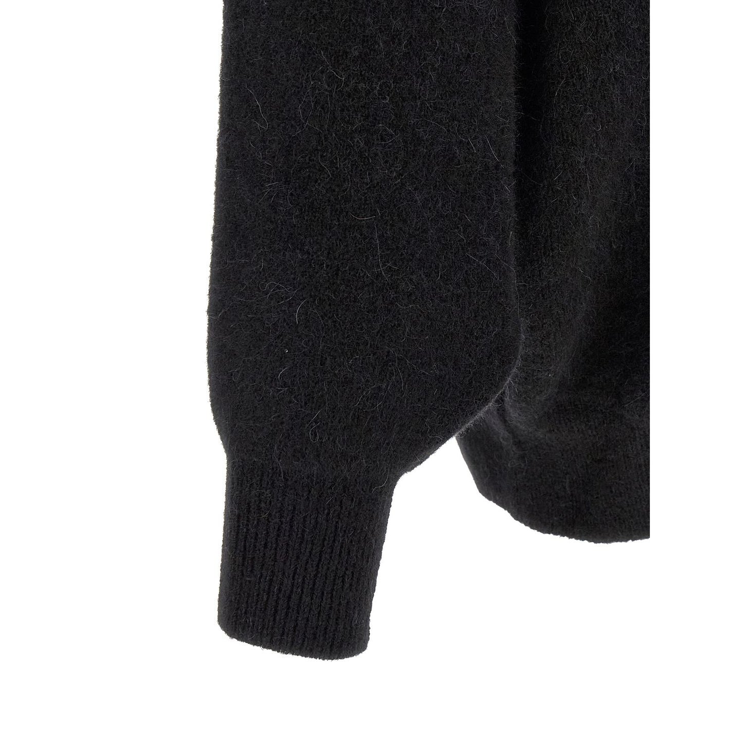 Rick Owens Black Marabou Sweatshirt