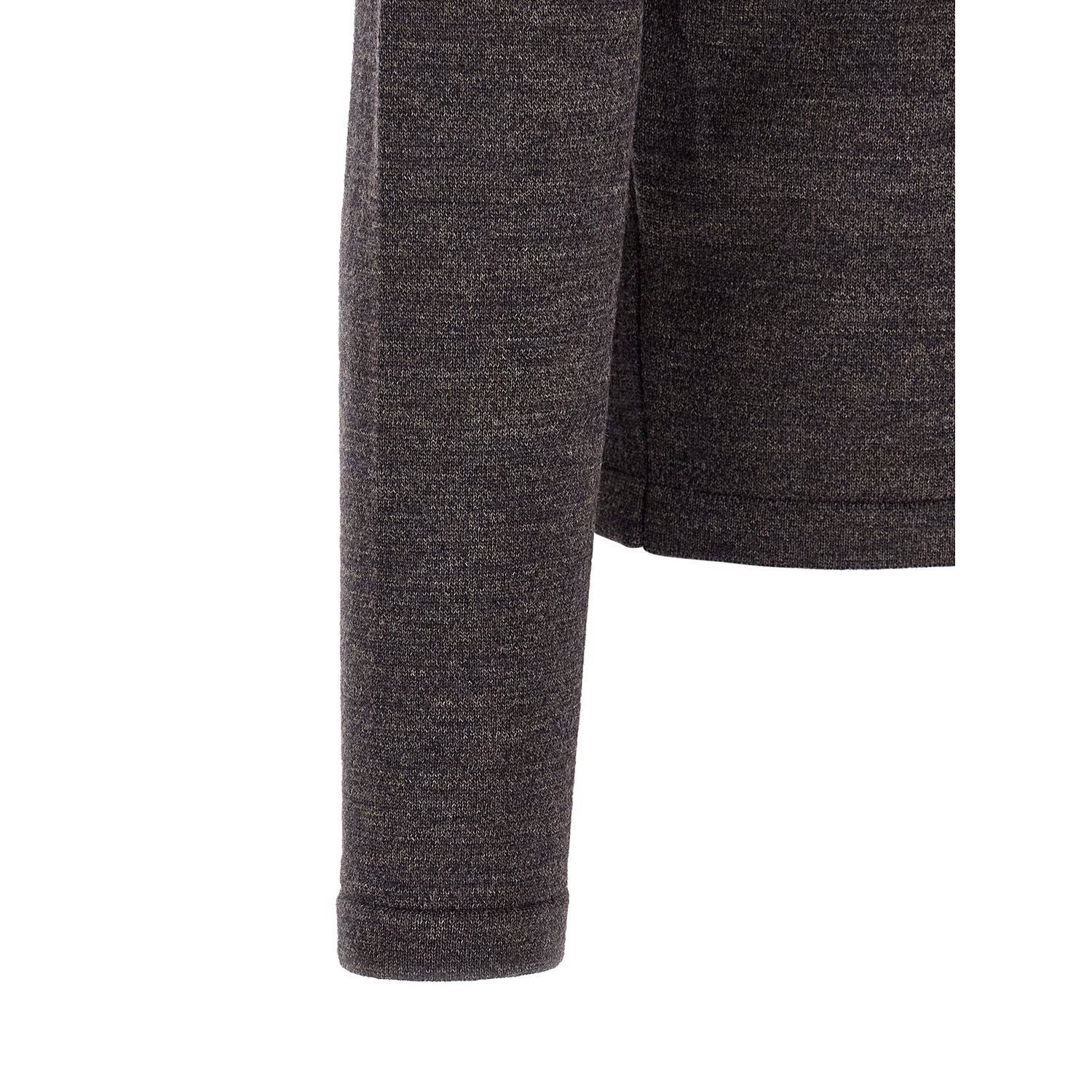 Lemaire Brown Wool Polo Shirt