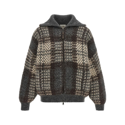 Brunello Cucinelli Gray Fabric Cardigan