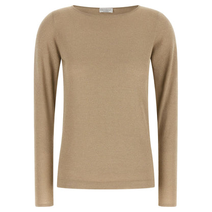 Brunello Cucinelli Beige Cashmere Cardigan
