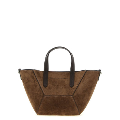 Brunello Cucinelli Brown Calfskin Handbag