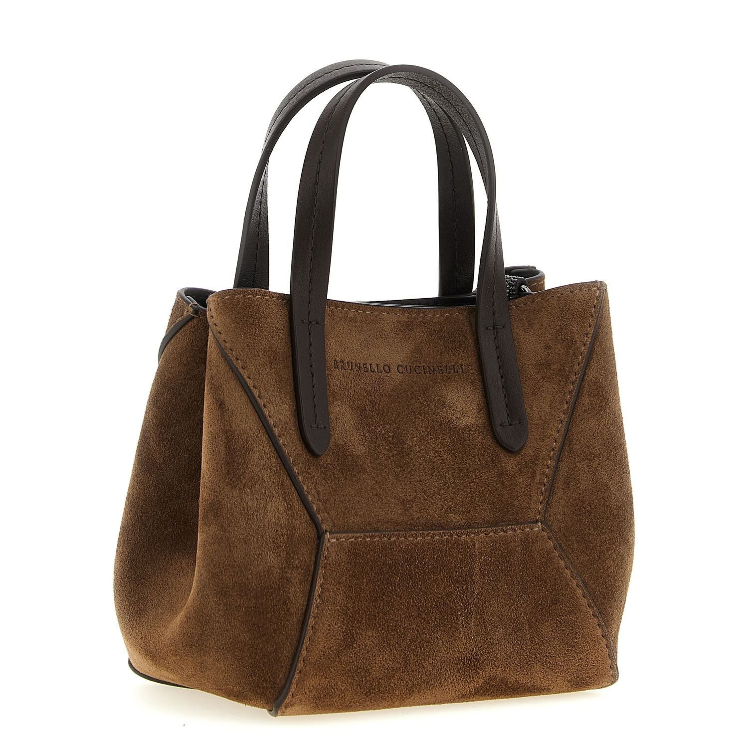 Brunello Cucinelli Brown Calfskin Handbag