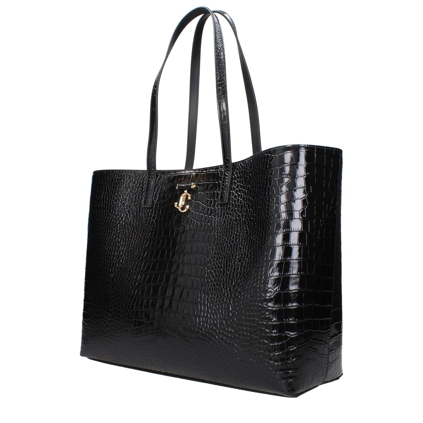 Jimmy Choo Black Leather Shoulder Bag