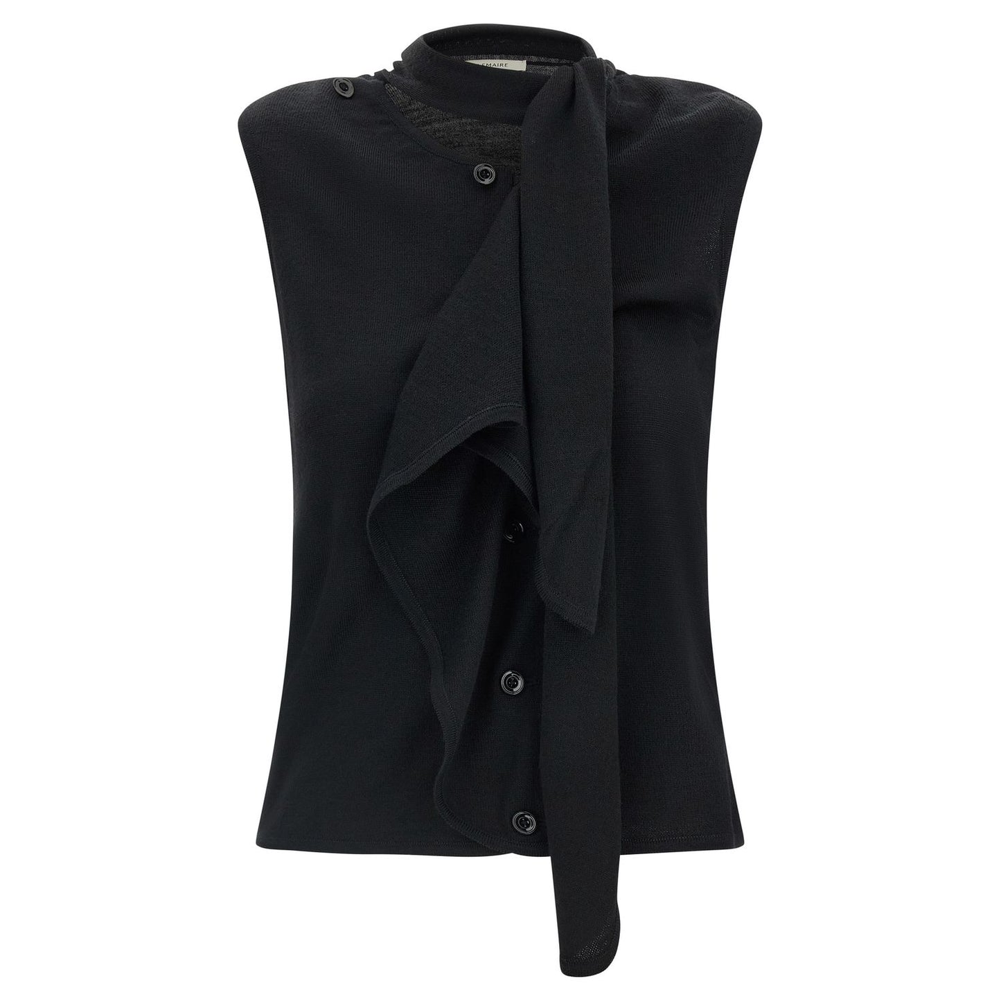 Lemaire Black Wool Sleeveless Jacket