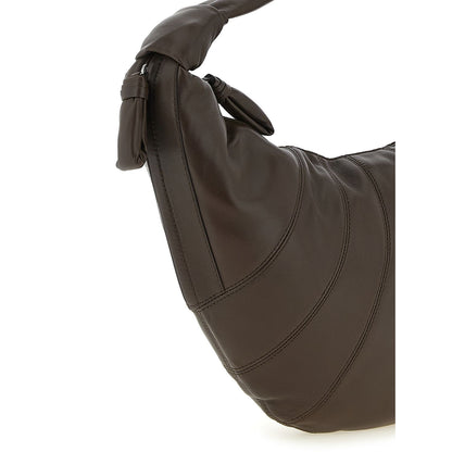Lemaire Brown Lamb Leather Shoulder Bag
