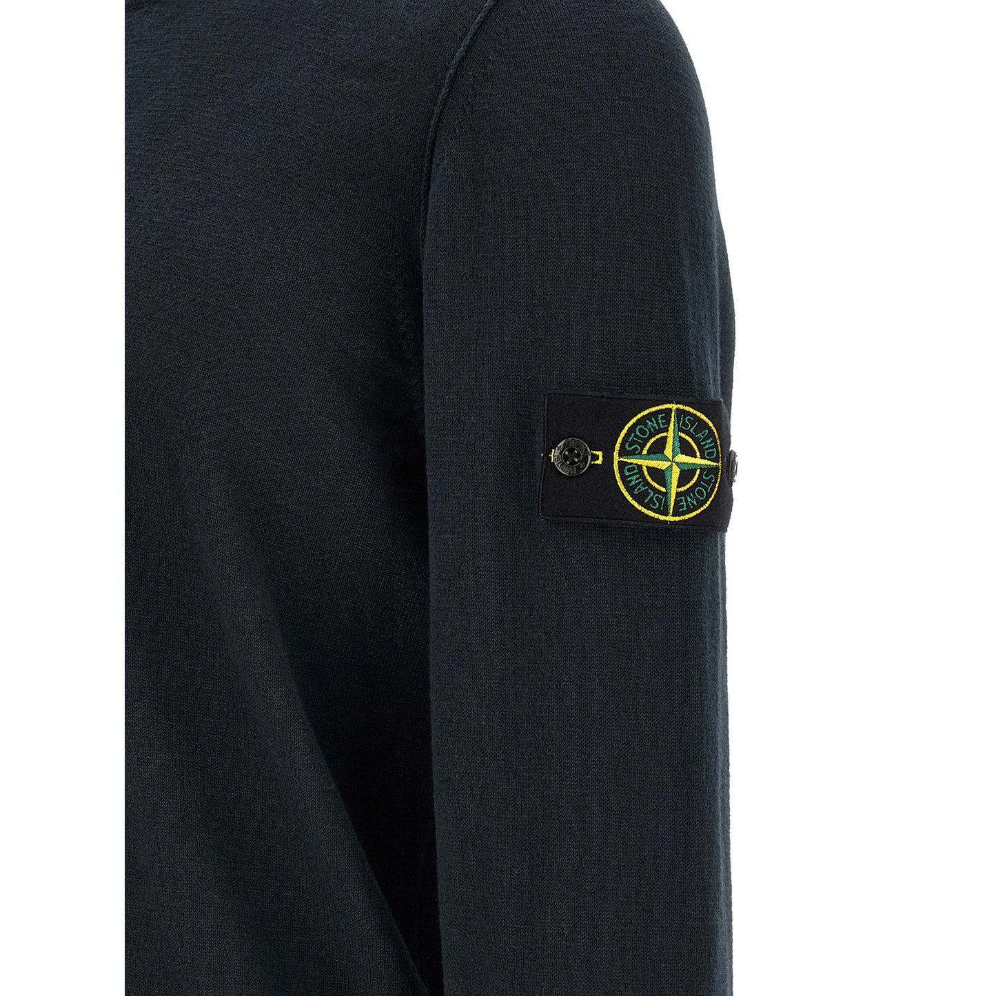 Stone Island Blue Cotton Cardigan