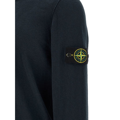 Stone Island Blue Cotton Cardigan