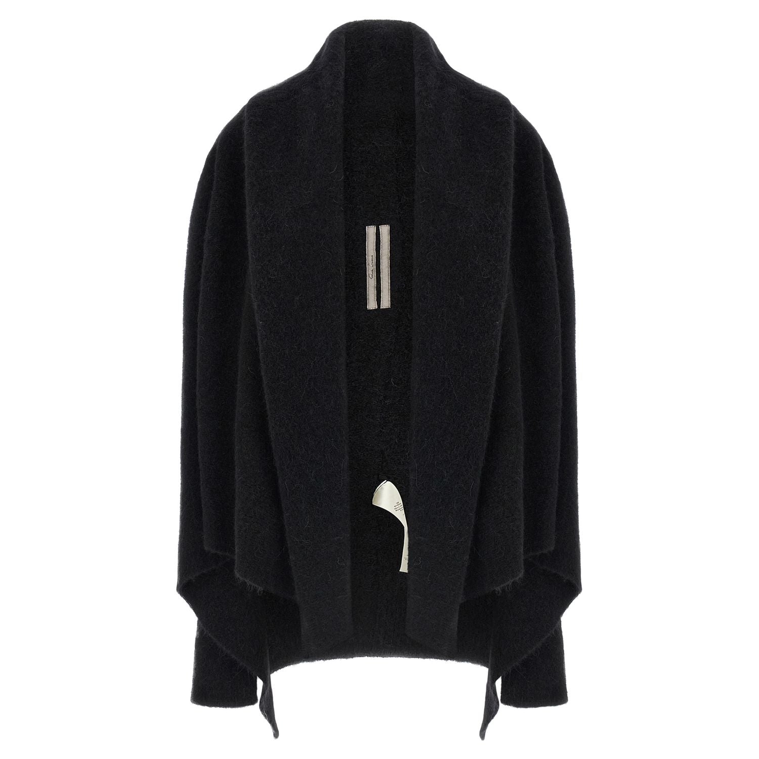Rick Owens Black Marabou Cardigan