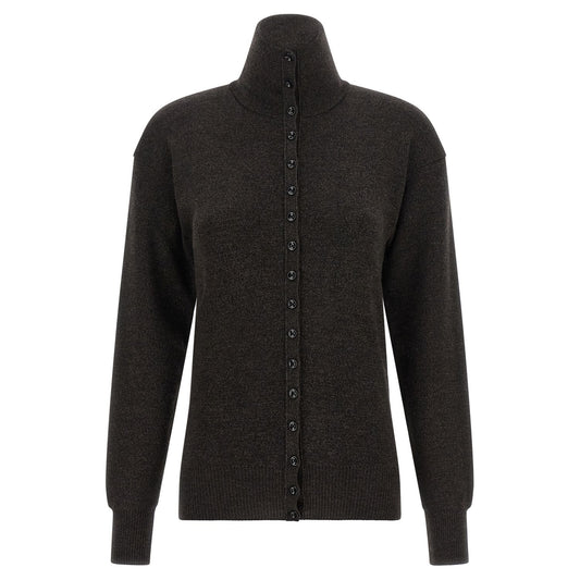 Lemaire Brown Wool Cardigan