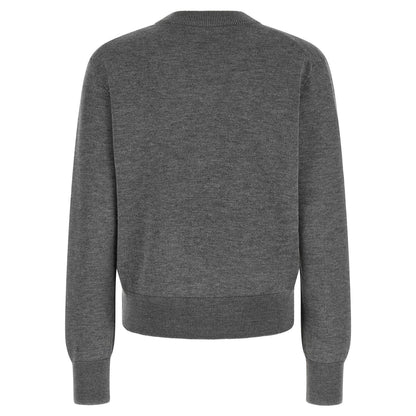 Ami Paris Gray Wool Cardigan