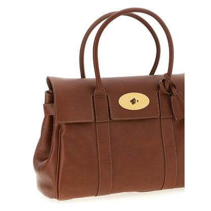 Mulberry Brown Calfskin Shoulder Bag