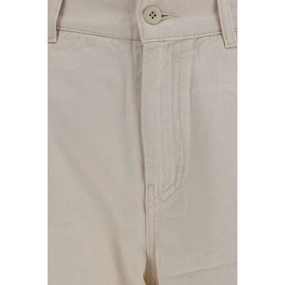 Max Mara Beige Cotton Casual Pants