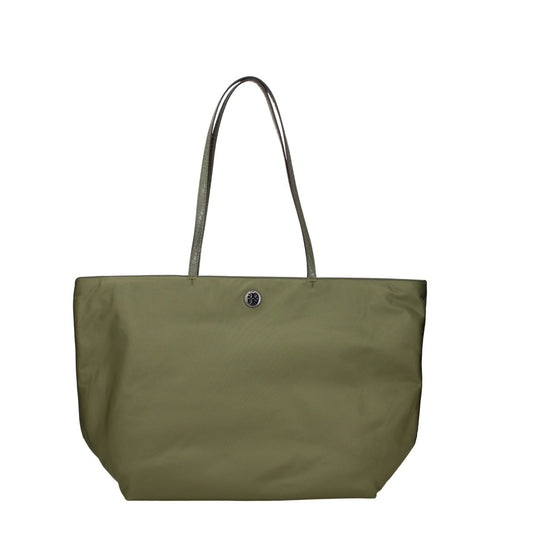 Tory Burch Green Fabric Shoulder Bag